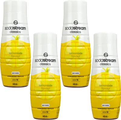 Produktbild von Syrop do napojów SodaStream Lemon bez cukru, 440 ml, 4 sztuki