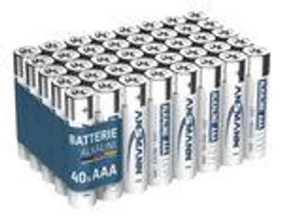 Produktbild von ANSMANN Batterien AAA Alkaline Größe LR03 - (40 Stück) Design kann abweichen