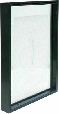 Image de Deknudt S028K2 : Cadre photo en verre, cadre en aluminium noir, formats 13x18 et 18x24 cm