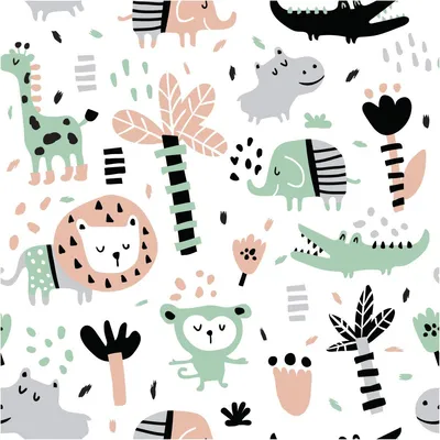Immagine prodotto di Adesivi effetto carta da parati – ANIMALI ESOTICI – 30 x 30 cm