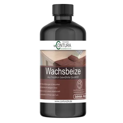 Produktbild von Wachsbeize 250ml. 2in1 Holzbeize Beize & Wachs - Weiß lasierend