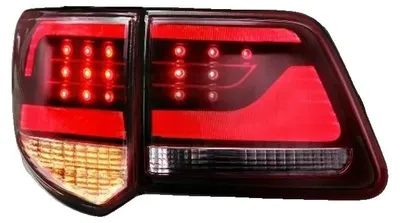 Zdjęcie produktu dla Zestaw tylnych świateł, ABS + LED, 12 V, kompatybilny z modelem Toyota Fortuner, lepsza widoczność, łatwy montaż