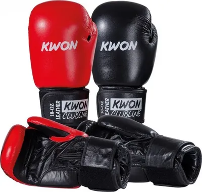 Produktbild von Boxhandschuhe Pointer 10 oz. Echtleder rot 10oz