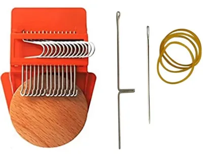 Mini-Webrahmen-Set 12+14 Haken, Reparatur-Werkzeug für Kleidung