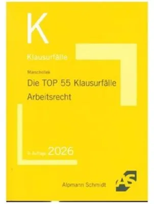 Obrázok produktu pre Die TOP 55 Klausurfälle Arbeitsrecht
