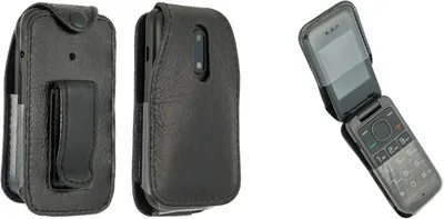 Immagine prodotto di Custodia in pelle con clip da cintura per Alcatel 2053 / Alcatel 2057