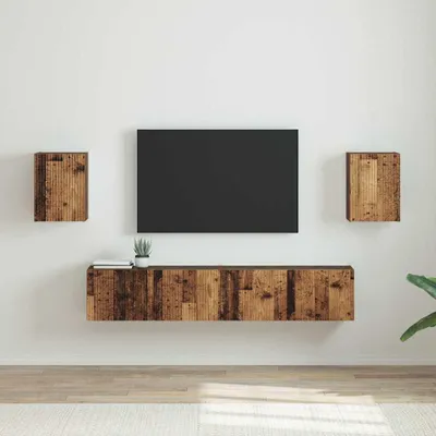 Produktbild von Möbel TV-Wandschrank 2 Stk. Altholz Holzwerkstoff - TV-Schränke &5416