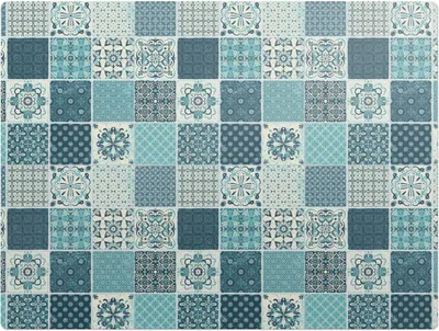 Obrázok produktu pre Dlaždicová Mozaika– Ochranná podložka na podlahu – Podložka pod stoličku – 120 x 90 cm – Protišmyková podložka na tvrdé podlahy
