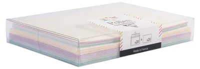 Productafbeelding van Pollen kaarten van Clairefontaine, set 20919C, thema: Pollen, geschikt voor geboortekaartjes