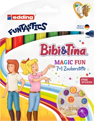 Immagine prodotto di edding 13 Funtastics Magic Fun pennarelli in fibra Bibi & Tina assortiti (confezione da 8)