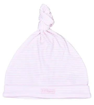 Image de Bonnet pour bébé en Coton GOTS Tiny - M - Rose - rayé | par Kitikate
