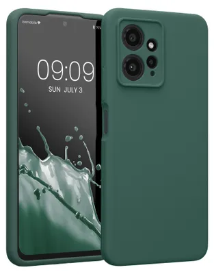 Produktbild von kwmobile Hülle kompatibel mit Xiaomi Redmi Note 12 (4G) - Hülle Silikon gummiert - Handyhülle - Handy Case in Tannengrün