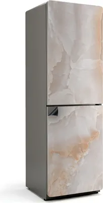 Produktbild von Natürliches Marmormuster – Magnetische Kühlschrank Abdeckung – Dekorfolie magnetisch Küche – Kühlschrank Magnet Deko – selbstklebende Magnettafel – Magnetfolie für Kühlschranktür – 60x190 cm