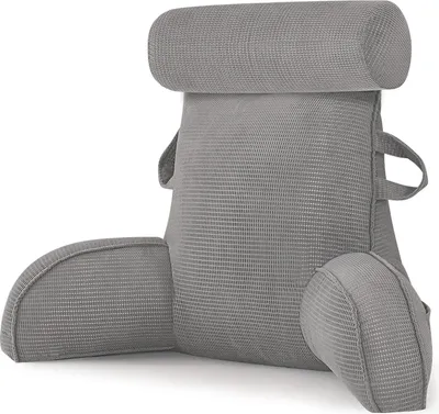 Produktbild von Lesekissen, U-förmiges Design, verstellbare Unterstützung, Dunkelgrau, 80x40x50cm