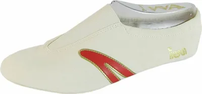 Produktbild von iwa Kunstturnschuhe Unisex M.F creme mit rote Streifen creme mit rote Streifen 45