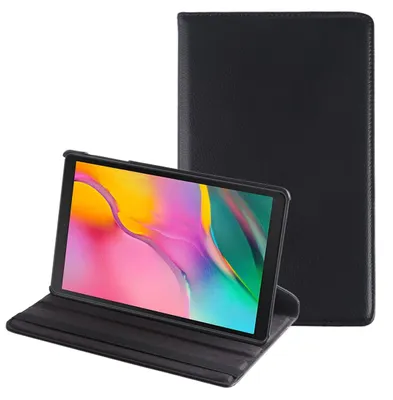 Produktbild von Mobigear DuoStand Tablet-Hülle für Samsung Galaxy Tab A 10.1 (2019) – Drehbarer Klappetui – Schwarz