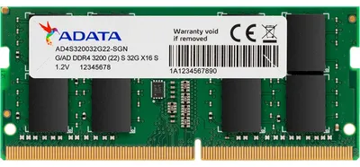 Immagine prodotto di ADATA AD4S320032G22-SGN Speichermodul 32 GB 1 x 32 GB DDR4 3200 MHz