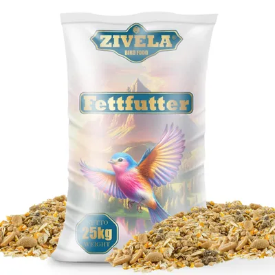 Productafbeelding van Vogelvoer met vet, 25 kg mengvoeder
