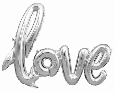 Immagine prodotto di Palloncino in foil con scritta Love, argento, ca. 100 cm