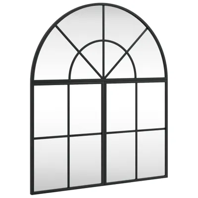 Zdjęcie produktu dla vidaXL Lustro ścienne czarne 60x70 cm Krzywe żelazko