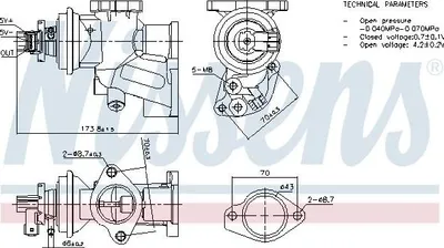 Zdjęcie produktu dla Zawór Egr Opel 1,7Cdti