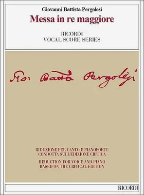 Obrázok produktu pre Pergolesi, G: Mša D dur