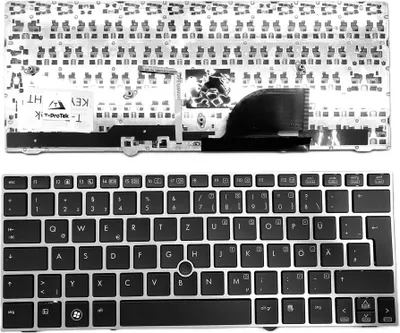 Imagen del producto de Teclado compatible con trackpoint para HP EliteBook 2170p-B6Q12EA, 2170p-C0K23EA