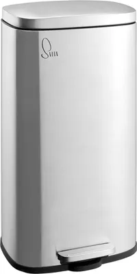 Produktbild von SVITA TQ30 Mülleimer silber 30L Treteimer Abfallbehälter Softclose Deckel mit Inneneimer Edelstahl