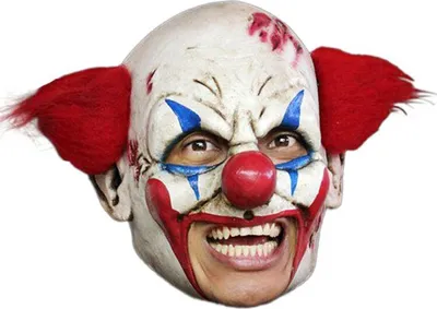 Produktbild von Irrer Clown Kinnlose Maske - Halloween Fasching