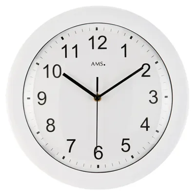 Produktbild von AMS Funk-Wanduhr, Funkwerk, D30x4cm, 5934
