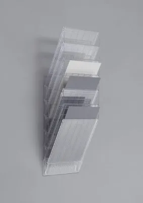 Obrázok produktu pre Sada nástenných držiakov na brožúry DURABLE "FLEXIBOXX 6", A4, 6 zakladačov