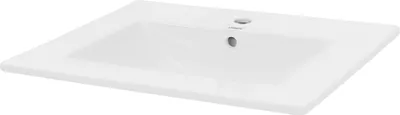 Obrázek produktu pro LuxeBath umyvadlo Umyvadlo na desku Square, 61x46,5x17,5 cm, bílé, keramika