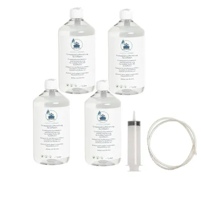 Bild 4x 1 Liter membraclean Trinkwasseraufbereitung für Schifffahrt, Boote und Yachten + Befüllset