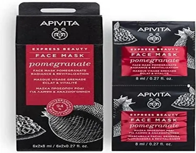 Produktbild von Apivita Revitalizing And Radiance Mask With Pomegranate 2x8ml