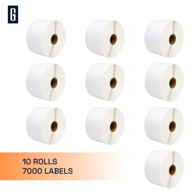 Immagine prodotto di 1 rotolo di etichette termiche, 57 mm x 102 mm, 700 etichette, compatibili con altre stampanti