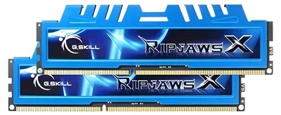 Image de G.Skill Ripjaws-X - DDR3 - Kit - 16 Go : 2 x 8 Go - DIMM 240-PIN - 800 MHz / PC3-12800 - CL9 - 1,5 V - non tamponné - non-ECC (F3-1600C9D-16GXM)