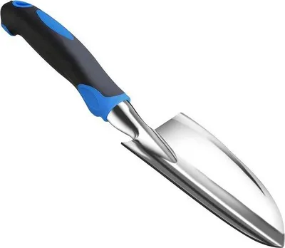 Produktbild von Aluminium-Tuinschleuder - 30 cm x 75 cm - ergonomischer Gummi-Griff - kleine Schaufel für Pflanzenumbau - robust und langlebig