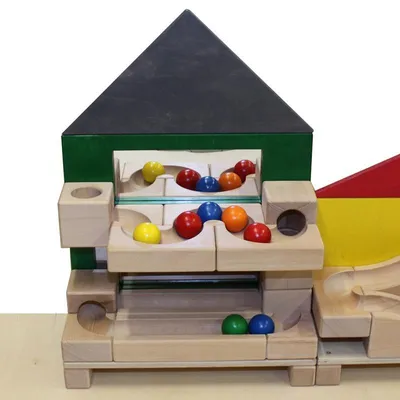 Produktbild von Kugelanlage Kugelbahnpanorama Spiegelhaus L 60 cm x B 26 cm x H 85 cm
