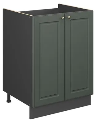 Image de Meuble bas sous-évier Vicco Fame-Line Vert Or Campagne/Anthracite 60cm, Model 65272