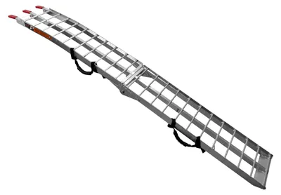 Produktbild von UNITRAILER ALR002 klappbare Auffahrrampe aus Aluminium für Anhänger, 221 cm, 340 kg, mit Gurt