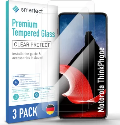 Produktbild von 3x Schutzglas Panzerfolie Klar für Motorola ThinkPhone Displayschutz Hartglas