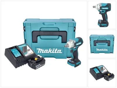Produktbild von Makita DTW 301 RG1J Akku Schlagschrauber 18 V 330 Nm 1/2" Brushless + 1x Akku 6,0 Ah + Ladegerät + Makpac