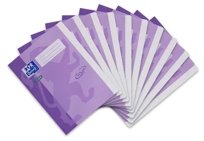 Image de Classeurs à anneaux A4 en carton violet, paquet de 10
