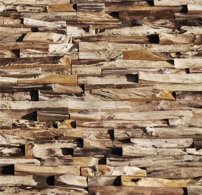 Produktbild von HO-006 - 1 Teakholz Paneele Wandverkleidung Holz Wandverblender - Fliesen Lager Verkauf Stein-Mosaik Herne NRW
