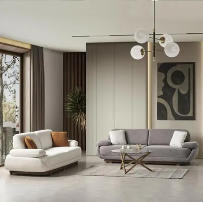 Produktbild von Sofagarnitur Polstermöbel Sofa Set Wohnzimmer Designer 3+3 Couch Sofas
