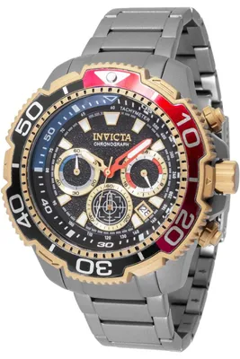 Obrázek produktu pro Invicta TI-22 49495 Pánské Hodinky - Quartz Hnutí - Titan s Černým Ciferníkem - 48 mm