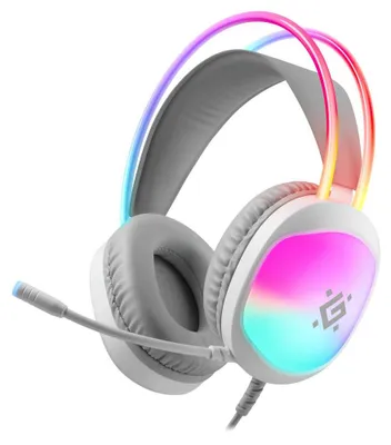 Image de defender HEADPHONES DEFENDER ECLIPSE RGB WHITE