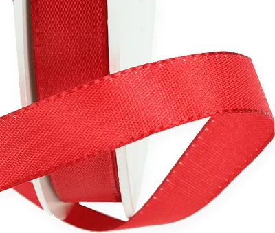 Produktbild von 50m × 15mm Visco Dekoband Taftband Schleifenband Geschenkband Stoffband Taft Schleife, Farbe:rot
