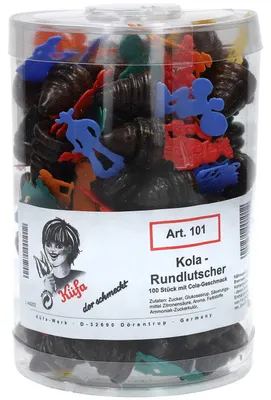 Immagine prodotto di Küfa Kola lecca-lecca rotondi al gusto di cola 100 pezzi 1800g