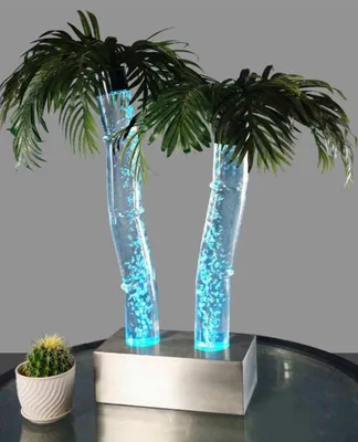 Obrázek produktu pro Led vodní sloupce palma umělá rostlina rostlina vodní sloupce vodní prvek